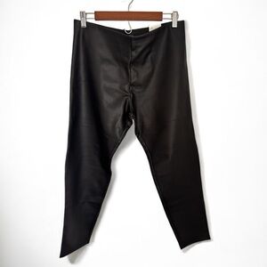 Zara Waxed Leggings with Mid Elastic Waist